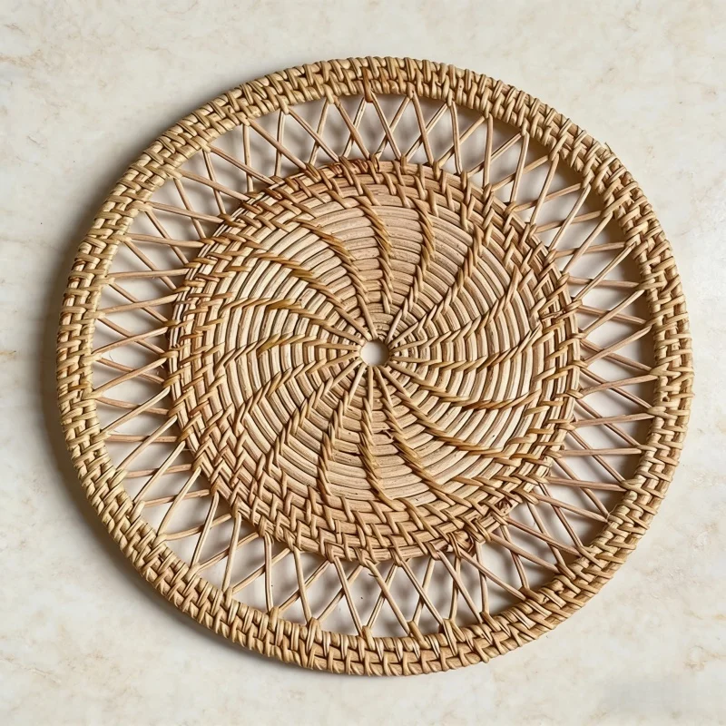 Round Wicker Tray Rattan Woven - огляд і ціна Rattan Plant Basket