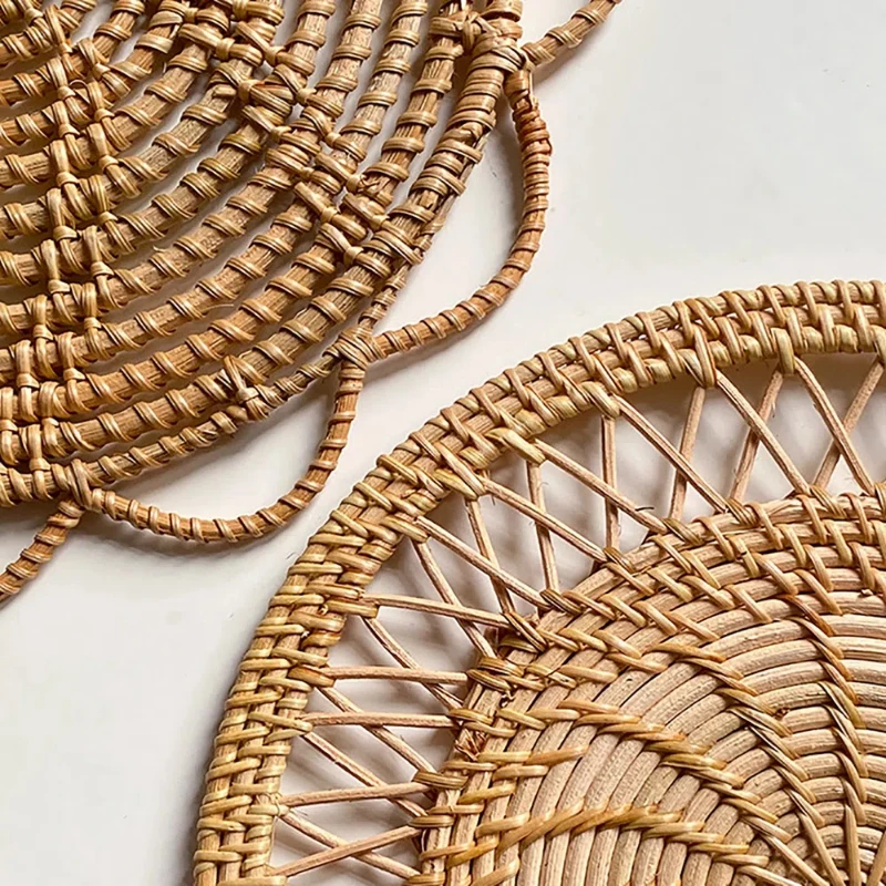 Round Wicker Tray Rattan Woven - огляд і ціна Rattan Plant Basket