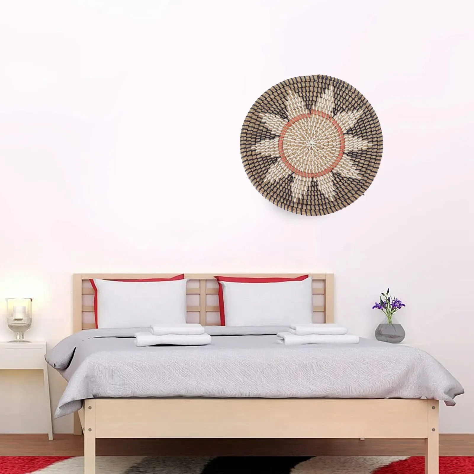 Round Grass Wall Ornaments 35c - огляд і ціна Rattan Plant Basket