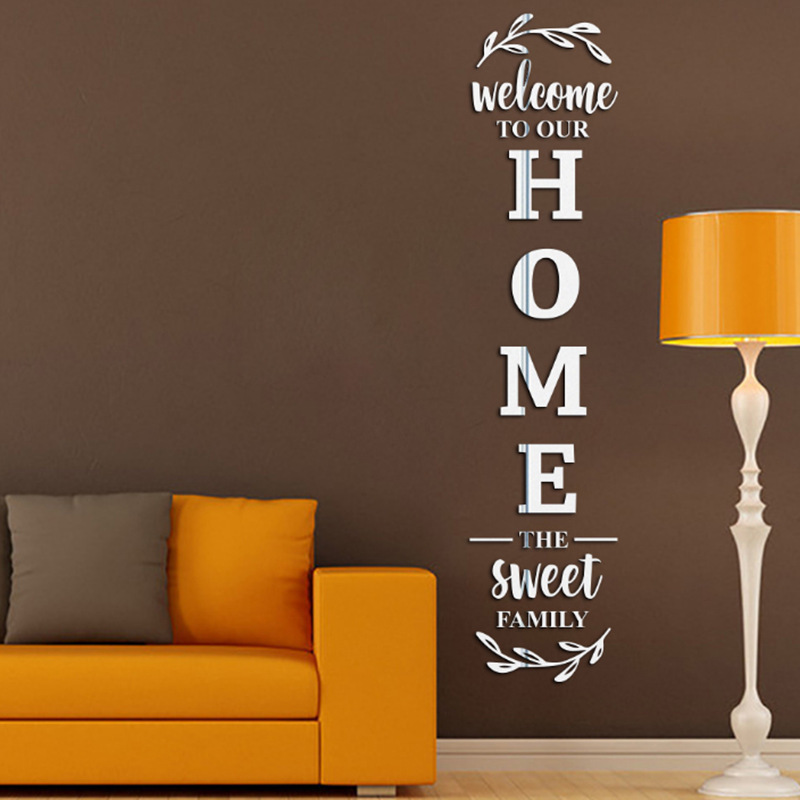 English Letters 3D Mirror Wall - огляд і ціна Home Decor Y2K