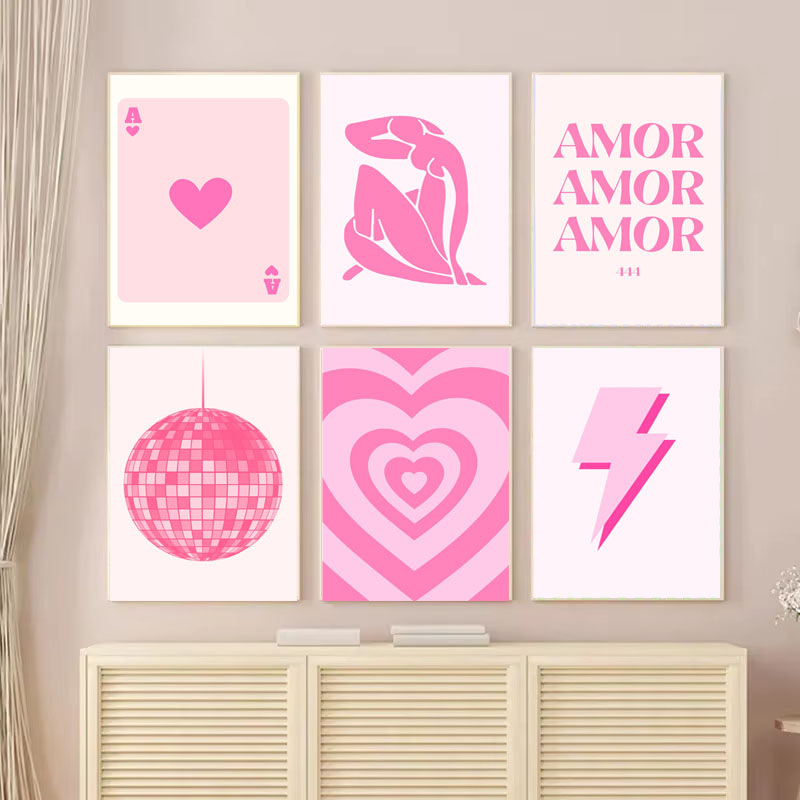1pc Canvas painting  Pink Mati - огляд і ціна Home Decor Y2K