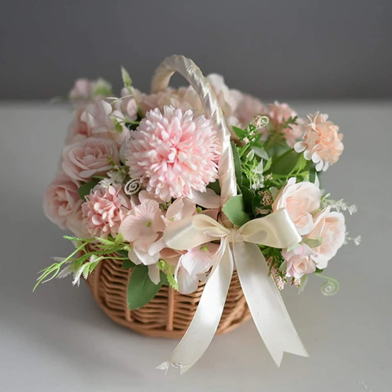 Woven Rattan Storage Basket 2  - огляд і ціна Rattan Plant Basket